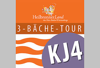 Routenplakette KJ4 "3-Bäche-Tour"