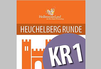 Routenplakette KR1 - Radtour "Heuchelberg Runde"